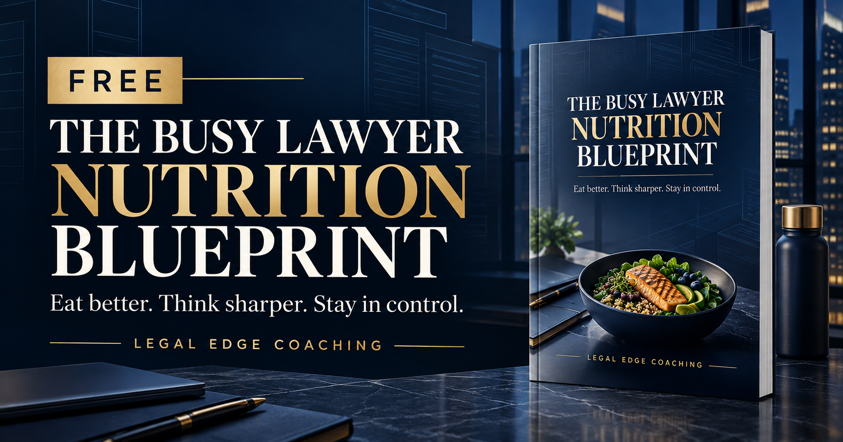 The Busy Lawyer Nutrition Blueprint, the free Legal Edge guide