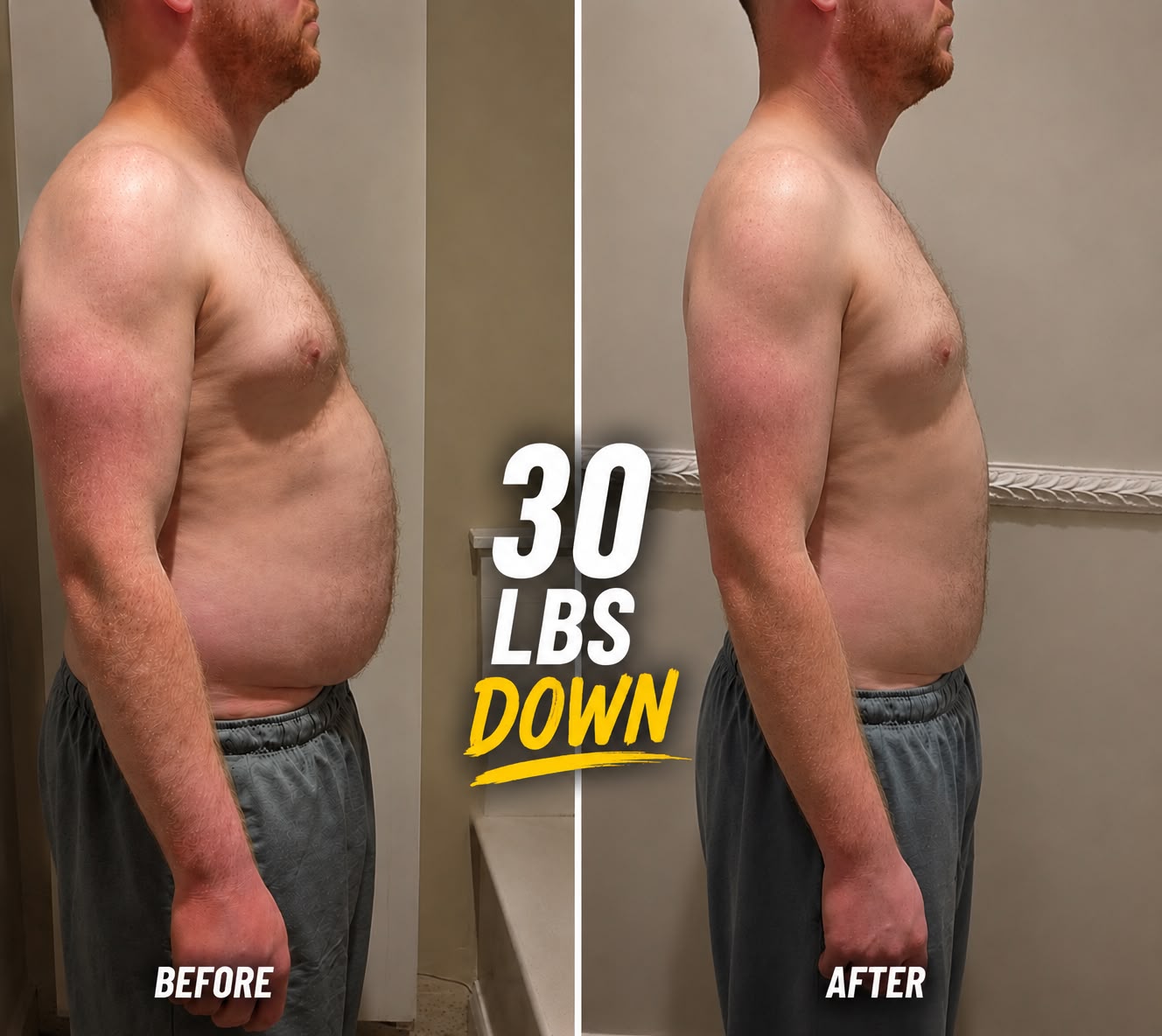 Law graduate: client progress photos